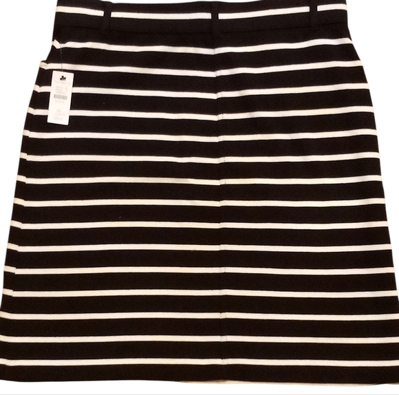 Talbot's -Black Skirt W/White Stripes, Belt Loops, Front Pockets,Pull On,Size SP - Picture 9 of 9